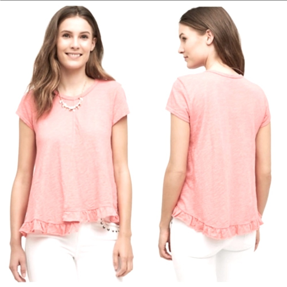 Anthropologie Left of Center Pink top